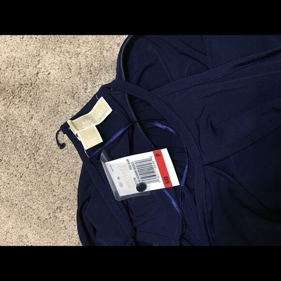 New. Michael Kors split navy maxi dress. Petite - Picture 12 of 16